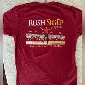 Rush SigEp Spring 2022 T-Shirt - Red Fraternity Florida State University